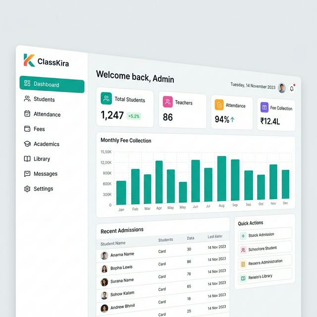 ClassKira LMS Dashboard